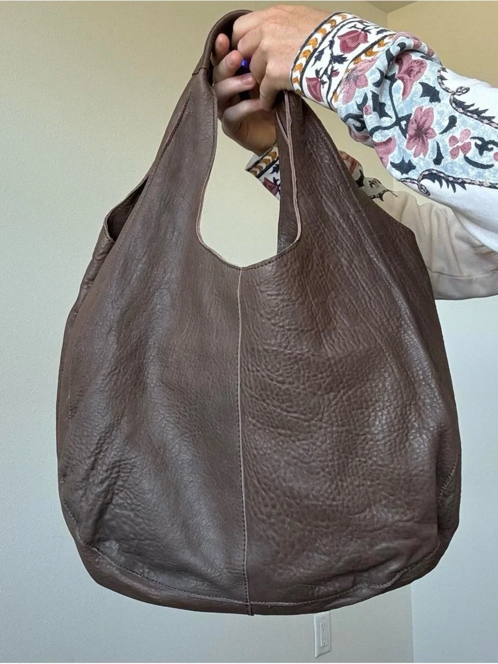 BIBA NWT Brown Leather Hobo Bag